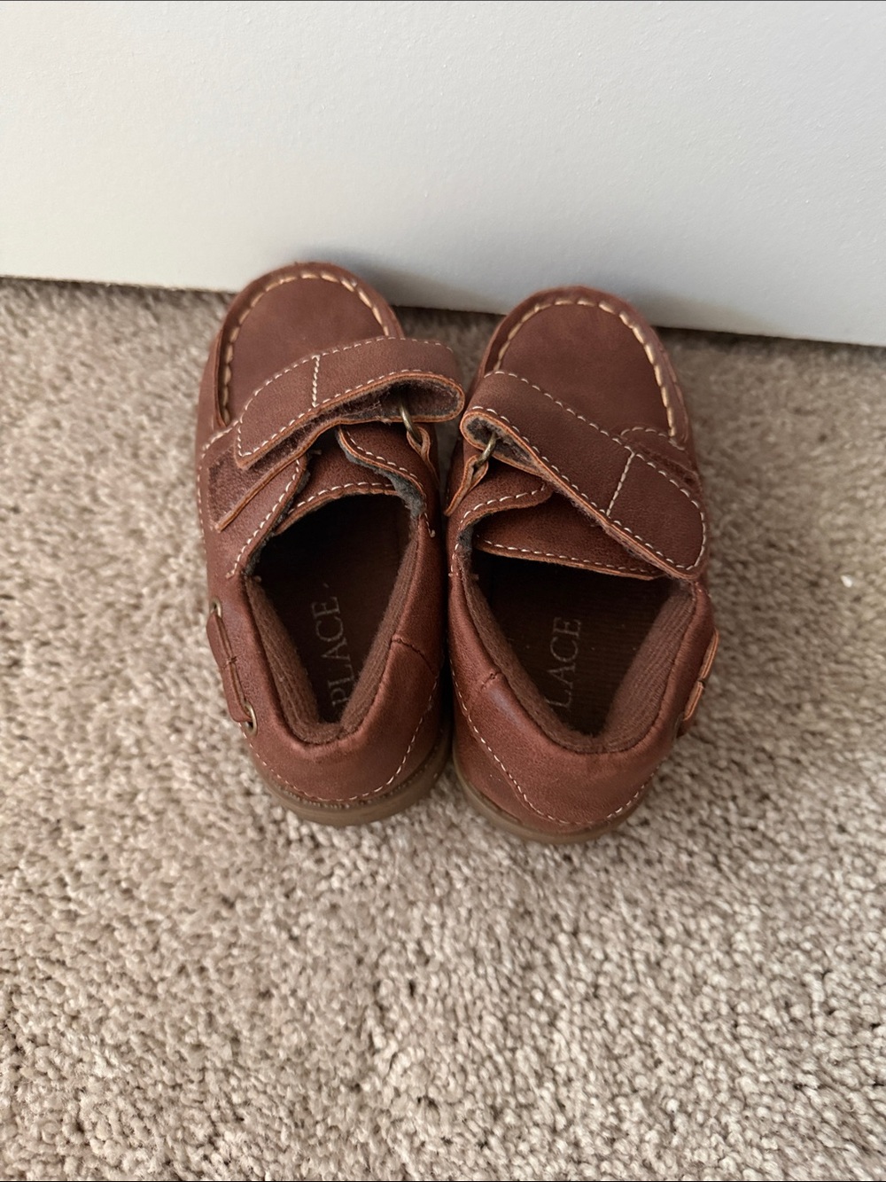 The Children's Place Brown Velcro Toddler Shoes